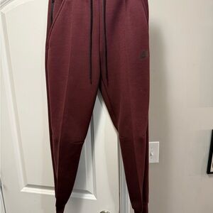 Nike Women's Burgundy Tapered Track Joggers